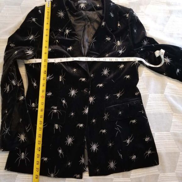 NWT Disturbia Spiro Embroidered Velour Blazer US size 8 - Picture 9 of 9